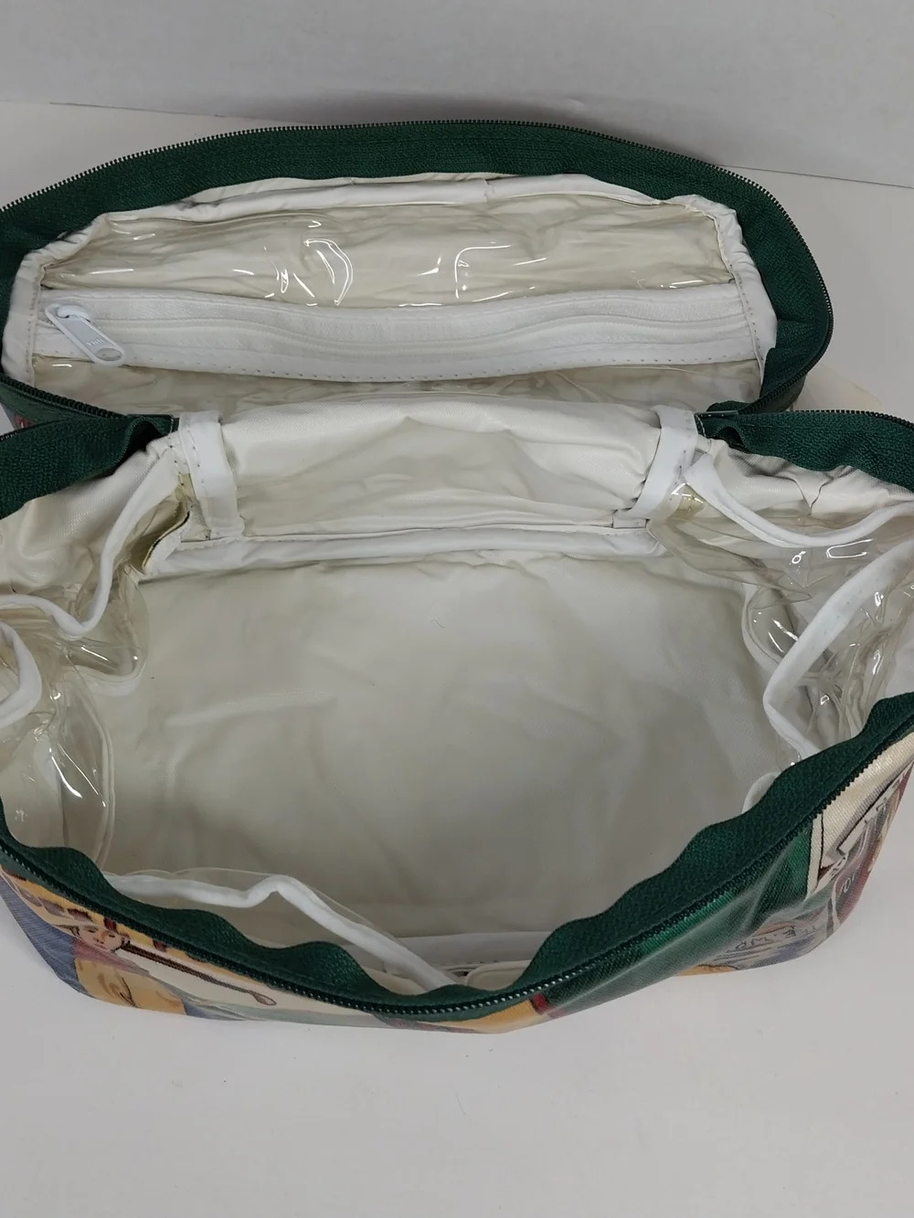 Vtg Nordic House Designs Country Club Golf Toiletry Cosmetic Make-Up Travel Case